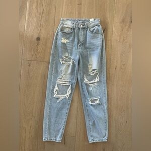 SHEIN Distressed Light Blue Women's Jeans - size 2